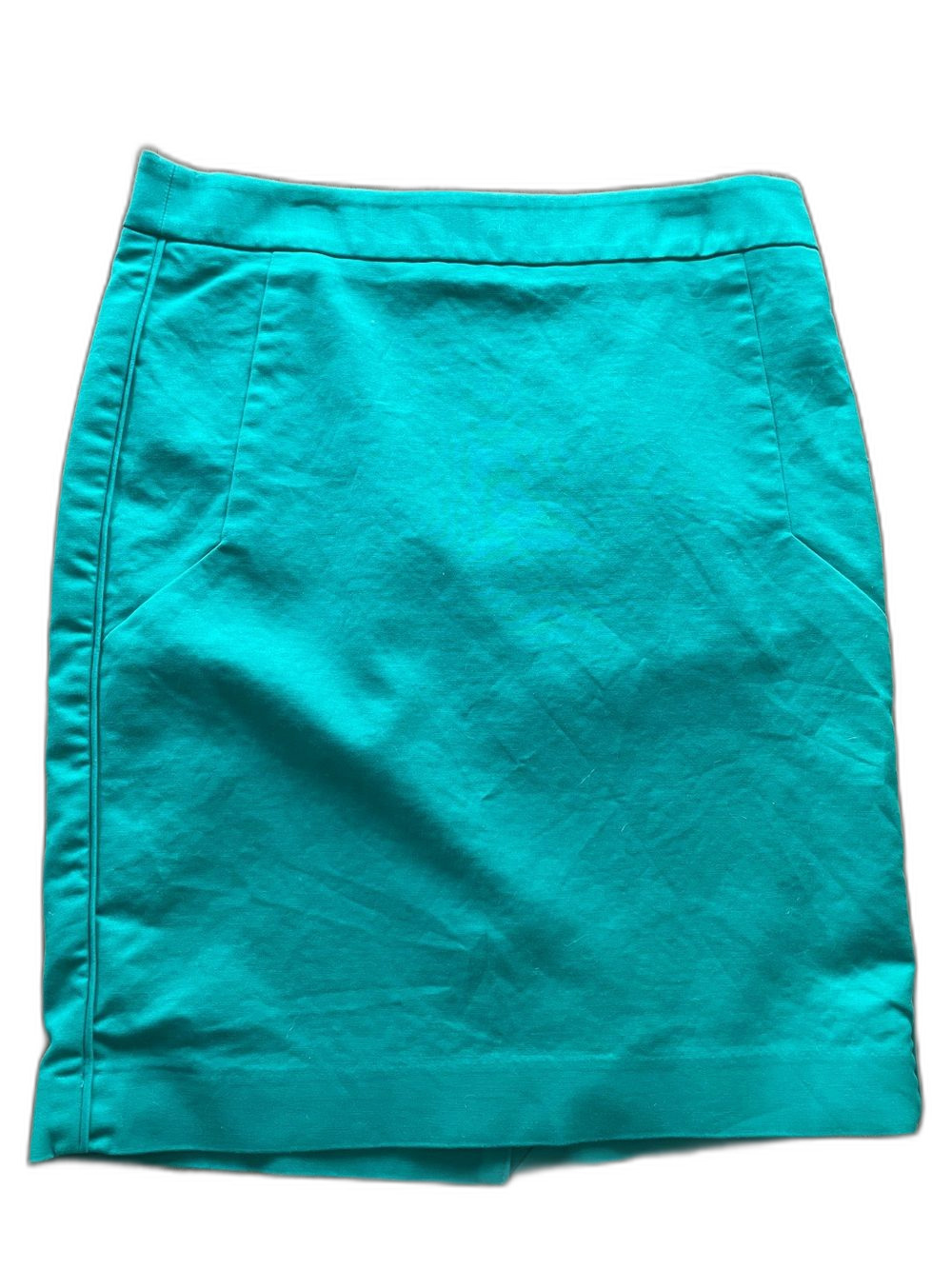 The Limited Bright Green Pencil Skirt Size 6 Cotton Stretch Career Wear